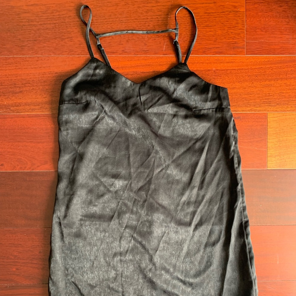 Little black slip dress